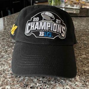 2021 University of Michigan Football Big 10 Champions Hat - NEW NWOT